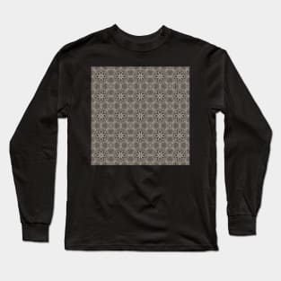 Copy of Rough Black and White Kaleidoscope Pattern (Seamless) 2 Long Sleeve T-Shirt